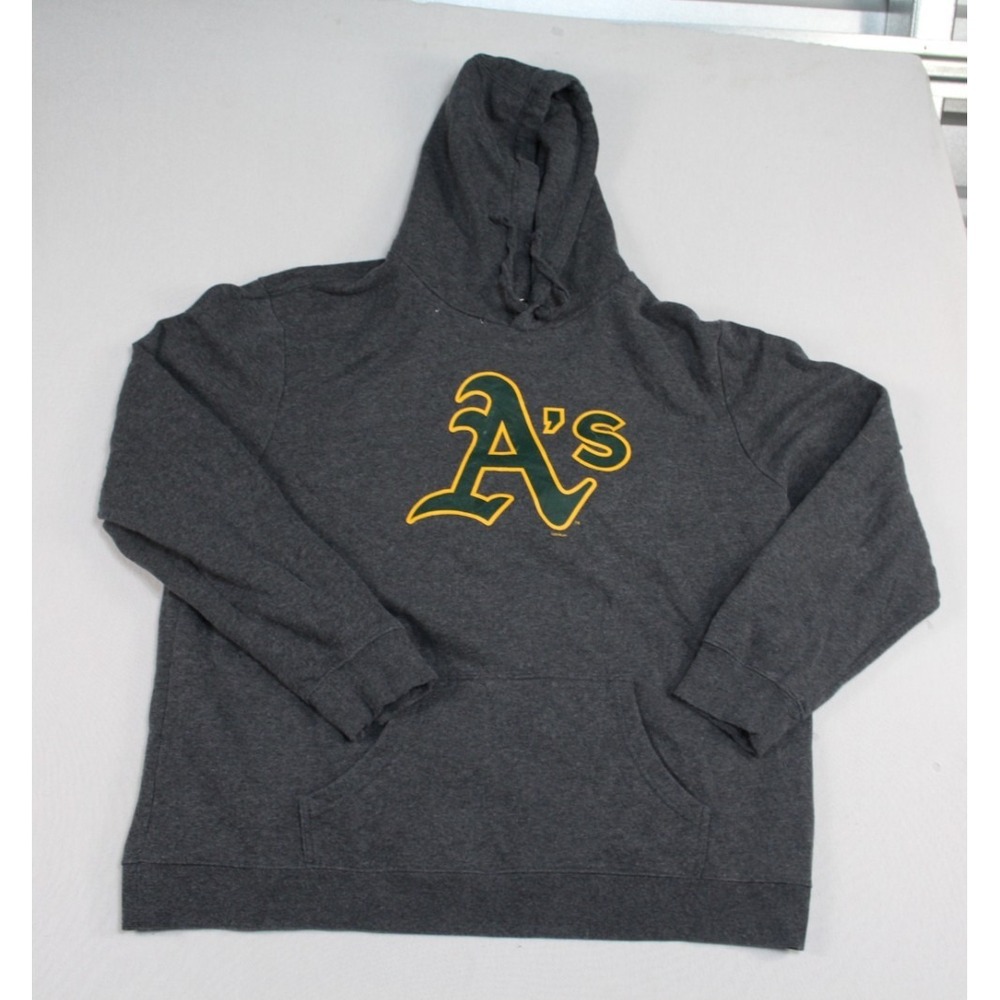 MLB Genuine Merchandise Men Gray Sweater Long Sleeve Oakland A's Size XXL